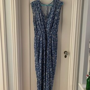 Anthropologie linen jumpsuit size M